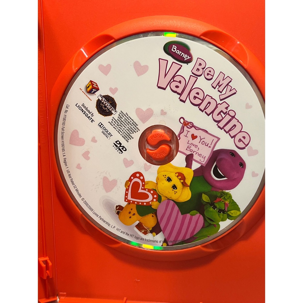 Barney Be My Valentine Love Barney DVD Kids Musical 15 Songs Lionsgate 2005 - Picture 3 of 3
